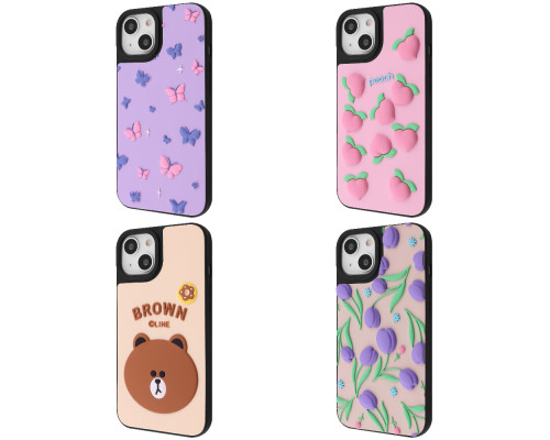 Чохол WAVE Doodle Case iPhone 13/14 black fluffy 2003000247794