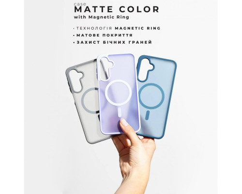 Чохол WAVE Matte Color Case with Magnetic Ring Samsung Galaxy A17 midnight blue 2003000278378