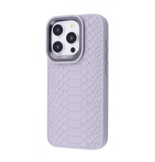 Чохол Kajsa Snake Pattern iPhone 15 Pro Max light gray 2001001799892