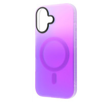 Чохол WAVE Matte Gradient Colors with Magnetic Ring iPhone 16 light purple/blue