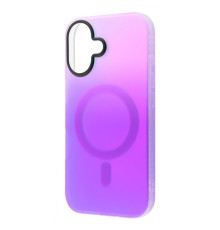 Чохол WAVE Matte Gradient Colors with Magnetic Ring iPhone 16 light purple/blue