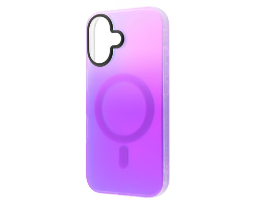 Чохол WAVE Matte Gradient Colors with Magnetic Ring iPhone 16 light purple/blue