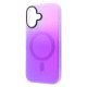 Чохол WAVE Matte Gradient Colors with Magnetic Ring iPhone 16 light purple/blue