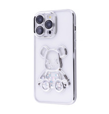 Чохол Shining Bear Case iPhone 15 Pro Max silver