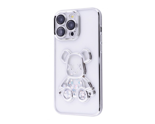 Чохол Shining Bear Case iPhone 15 Pro Max silver
