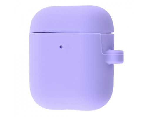 Чохол Silicone Case Slim with Carbine for AirPods 2 light purple