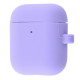 Чохол Silicone Case Slim with Carbine for AirPods 2 light purple