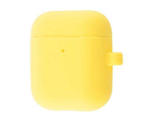 Чохол Silicone Case Slim with Carbine for AirPods 2 yellow