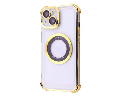 Чохол Glossy Case with Magnetic Ring iPhone 15 gold