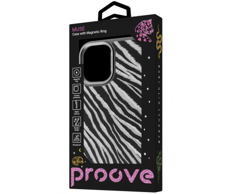Чохол Proove Muse Animal Case with Magnetic Ring iPhone 17 zebra 2003000351378