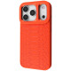 Чохол Kajsa Snake Pattern with Magnetic Ring iPhone 17 Pro orange 2003000276190
