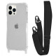 Чохол WAVE Clear Case with Strap iPhone 15 Pro black