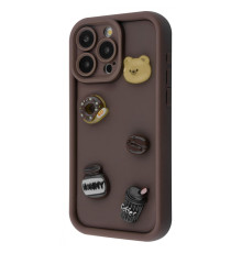 Чохол Pretty Things Case iPhone 15 Pro brown/donut