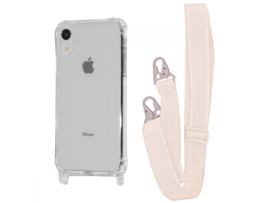 Чохол WAVE Clear Case with Strap iPhone Xr transparent