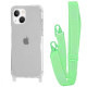 Чохол WAVE Clear Case with Strap iPhone 13 green