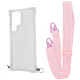 Чохол WAVE Clear Case with Strap Samsung Galaxy S23 Ultra pink sand 2001001905545