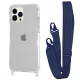 Чохол WAVE Clear Case with Strap iPhone 13 Pro Max midnight blue