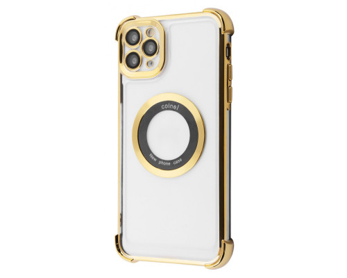 Чохол Glossy Case with Magnetic Ring iPhone 12 Pro Max gold