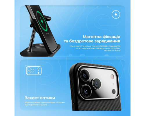 Чохол Proove Carbon Slim with Magnetic Ring iPhone 15 Pro Max onyx 2003000288162 6901129259024
