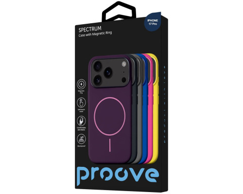 Чохол Proove Spectrum Case with Magnetic Ring iPhone 17 Pro choco mousse 2003000272208 6901124701054
