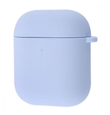 Чохол Silicone Case Full for AirPods 1/2 lilac cream