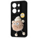 Чохол Pretty Things Case Xiaomi Redmi Note 13 Pro 4G/Poco M6 Pro 4G black/fluffy white