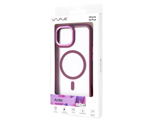 Чохол WAVE Ardor Case with Magnetic Ring iPhone 15 Plus bordo 2001001421724