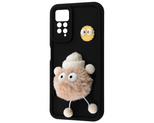 Чохол Pretty Things Case Xiaomi Redmi Note 11 4G/Redmi Note 11S black/fluffy white