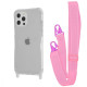 Чохол WAVE Clear Case with Strap iPhone 12 Pro Max pink 2001001941772