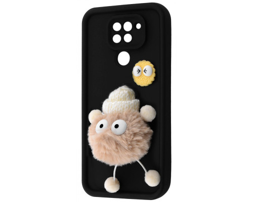 Чохол Pretty Things Case Xiaomi Redmi Note 9 black/fluffy white