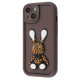 Чохол Pretty Things Case iPhone 14 brown/rabbit