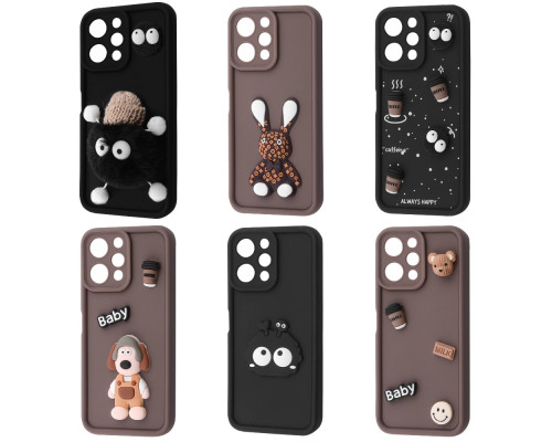 Чохол Pretty Things Case Xiaomi Redmi 12 4G brown/fluffy white