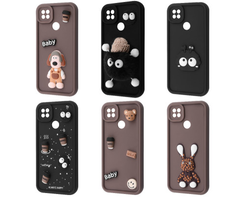Чохол Pretty Things Case Xiaomi Redmi 9C/10A brown/fluffy white