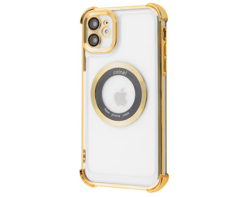 Чохол Glossy Case with Magnetic Ring iPhone 12 gold