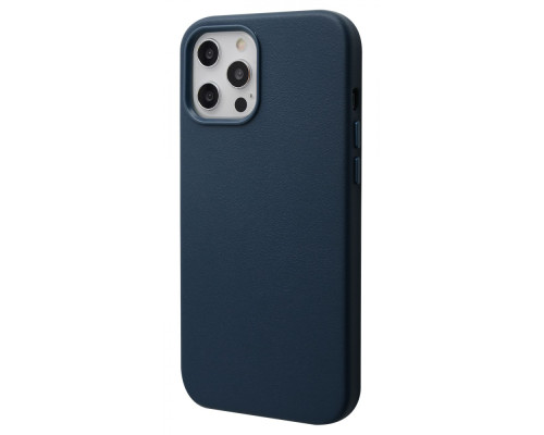 Чохол WAVE Premium Leather Edition Case with Magnetic Ring iPhone 12 Pro Max baltic blue 2001000817382