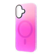 Чохол WAVE Matte Gradient Colors with Magnetic Ring iPhone 16 pink/purple