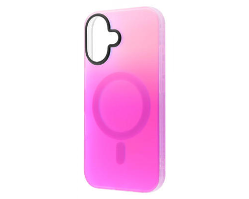 Чохол WAVE Matte Gradient Colors with Magnetic Ring iPhone 16 pink/purple