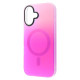 Чохол WAVE Matte Gradient Colors with Magnetic Ring iPhone 16 pink/purple