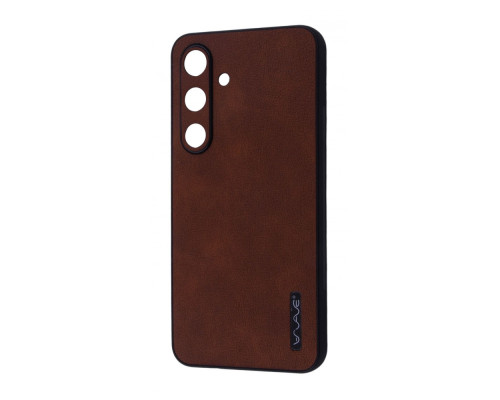 Чохол WAVE Leather Case Samsung Galaxy S24 dark brown