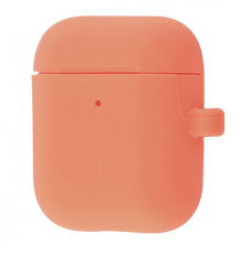 Чохол Silicone Case Slim with Carbine for AirPods 2 peach