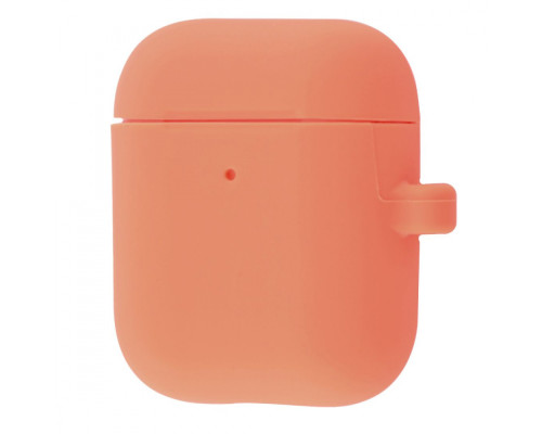 Чохол Silicone Case Slim with Carbine for AirPods 2 peach
