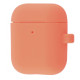 Чохол Silicone Case Slim with Carbine for AirPods 2 peach