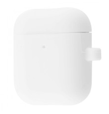 Чохол Silicone Case Slim with Carbine for AirPods 2 luminescent white