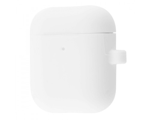 Чохол Silicone Case Slim with Carbine for AirPods 2 luminescent white