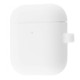 Чохол Silicone Case Slim with Carbine for AirPods 2 luminescent white