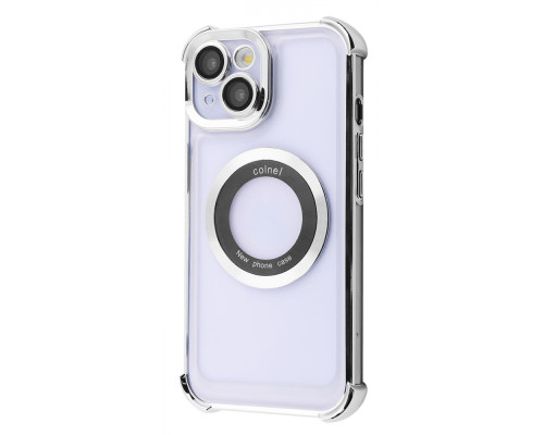 Чохол Glossy Case with Magnetic Ring iPhone 15 silver