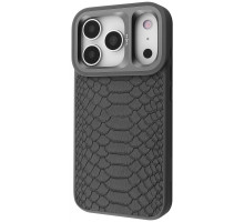 Чохол Kajsa Snake Pattern with Magnetic Ring iPhone 17 Pro Max gray 2003000276220