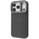 Чохол Kajsa Snake Pattern with Magnetic Ring iPhone 17 Pro Max gray 2003000276220