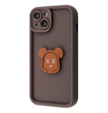 Чохол Pretty Case iPhone 15 bear/brown