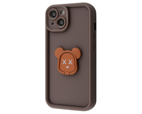 Чохол Pretty Case iPhone 15 bear/brown